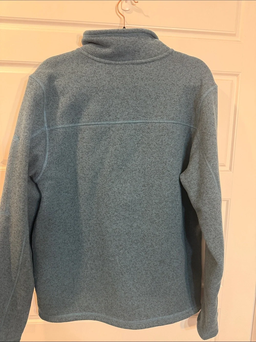 The North Face Men's Gordon Lyons 1/4 Zip Fleece Pullover in teal Medium